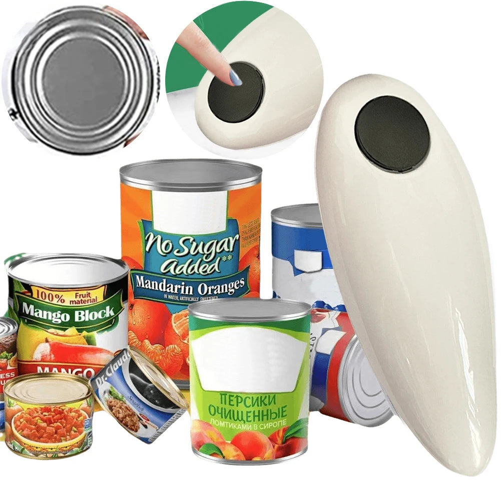 Hands-Free Electric Can & Jar Opener — Perfect for Seniors & Weak Hands